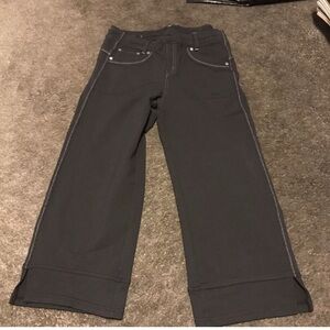 Kuhl Pants Womens 10 Pullon Spandex Black Capri